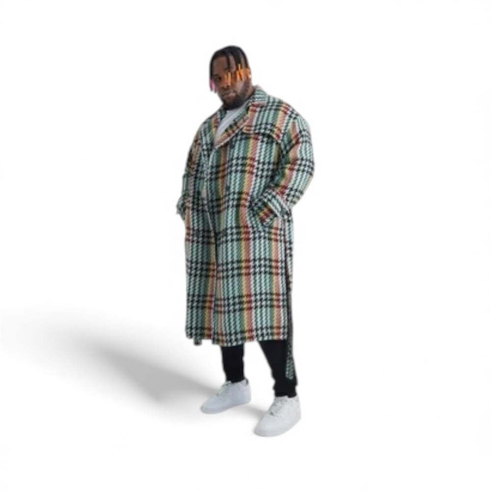 Stylish Multicolor pattern Men's  Coat